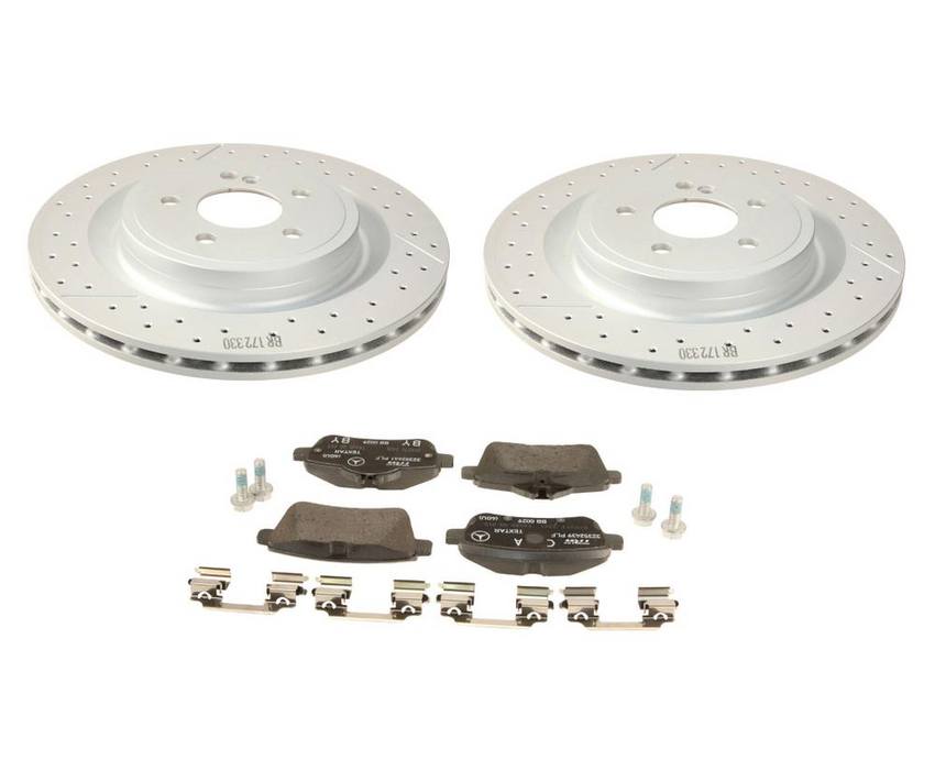 Mercedes Disc Brake Pad and Rotor Kit - Rear (330mm) 1724230112